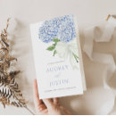 Search for hydrangea wedding programs Elegant