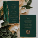Search for emerald green and gold wedding invitations Modern