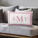Search for pink monogram pillows Monogrammed