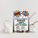 Search for calling all superheroes birthday invitations City