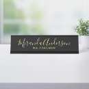 Search for luxury name plates Black