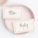 Search for handwritten wedding place cards Pink