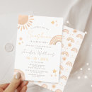 Search for sunshine and rainbows invitations Gender neutral