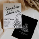 Search for save the date engagement party invitations Black and white