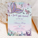 Search for mermaid baby shower invitations Purple turquoise pink