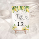 Search for lemon table cards Elegant