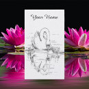 Search for swan business cards lake