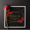 Search for black and rose gold napkins Quinceañera