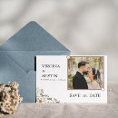 Search for wildflowers save the date postcards Trendy typography script