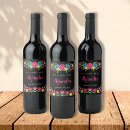 Search for quinceanera wine labels Floral