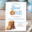 Search for milk and cookies birthday invitations Boy