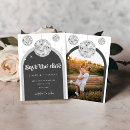 Search for black save the dates Retro