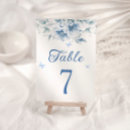 Search for elegant table cards Dusty blue