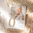Search for photo 50th birthday invitations Modern