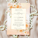 Search for peach and cream invitations Floral