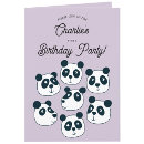 Search for panda 1st birthday invitations Cartoon