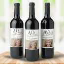Search for 40th birthday wine labels Fortieth birthday party
