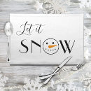 Search for snowman placemats Cute