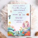 Search for under the sea birthday invitations purple teal