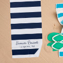 Search for business logo beach towels Navy blue