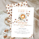Search for coffee lover invitations Baby is brewing