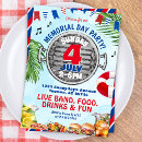 Search for memorial day bbq invitations Red white and blue