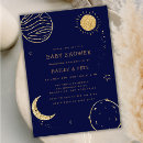 Search for galaxy baby shower invitations Moon and stars