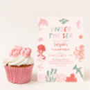 Search for underwater birthday invitations Pink