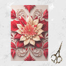 Search for christmas decoupage tissue paper Poinsettia