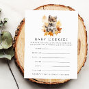 Search for woodland animals baby shower games Birth stats guessing