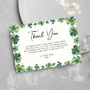 Search for irish thank you cards Four leaf clover