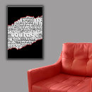 Search for black white red art Motivational