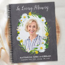 Search for memorial notebooks In loving memory