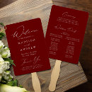 Search for burgundy wedding programs Classic
