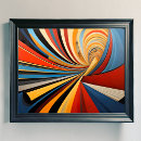 Search for red black white abstract art Gold