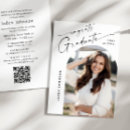 Search for minimalist graduation invitations One photo