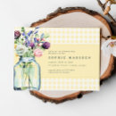 Search for mason jar baby shower invitations Gingham