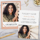 Search for rose gold graduation invitations Simple