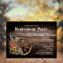 Search for rustic retirement party invitations Wood
