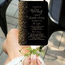 Search for black gold wedding programs Chic