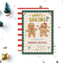 Search for christmas gender reveal invitations Gingerbread