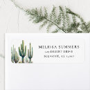 Search for cactus return address labels Stylish