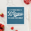 Search for funny 50th birthday napkins Milestone celebration