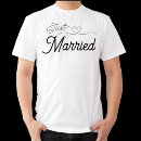Search for just married tshirts Bride and groom