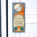 Search for funny door hangers Cat
