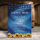 Search for sunflower rehearsal dinner invitations Country