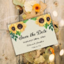 Search for sunflower wedding save the dates Yellow floral