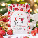 Search for berry sweet birthday invitations Strawberry party