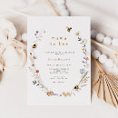 Search for bee baby shower invitations Boho rustic modern
