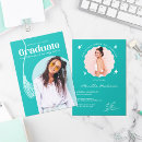 Search for teal graduation invitations Modern